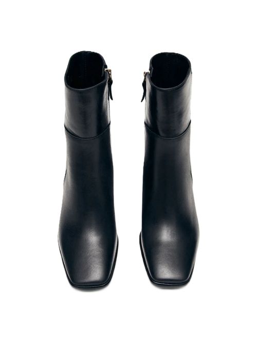 West Vintage Total Black Leather Ankle Boots Alohas | BTWCP1-54WEST TOTAL BLACK